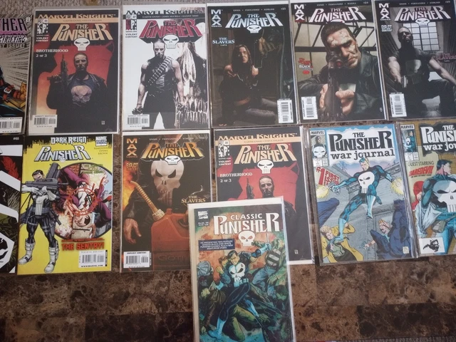 The Punisher Comic Book Lot of 15 Marvel Issues The War Journal 1 & 2 Rare Issue