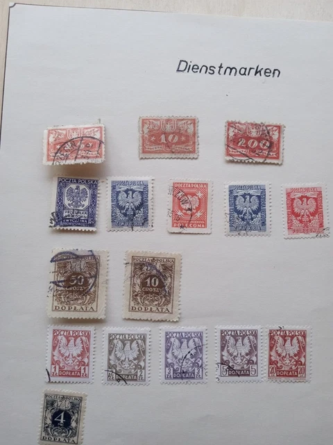 Polen  Briefmarken Sammlung Gestempelt