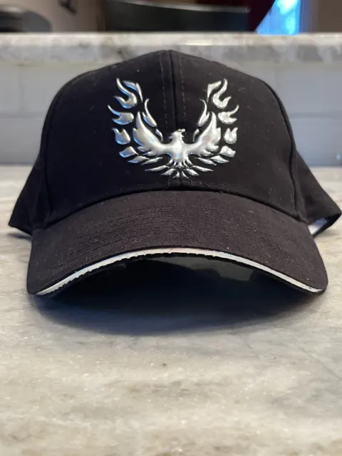 Pontiac Firebird Trans Am Hat Black Liquid Metal Firebird Logo Johny Rockstar Co