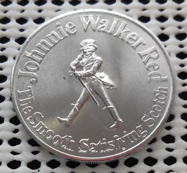 1973 Los Angeles Rams Football Schedule Token By Johnnie Walker Scotch Whiskey