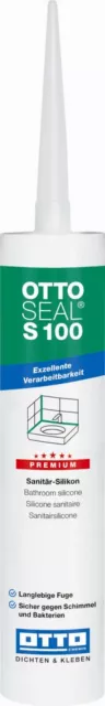 Premium-Sanitär-Silikon Ottoseal S 100 300 ml Abdichtung Silicon-Dichtstoff Bad