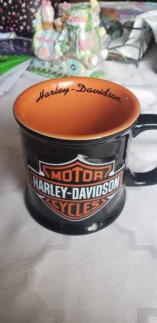 Harley Davidson Motorcycles Coffee Mug / Cup 3D Raised Logo MINT CONDITION!