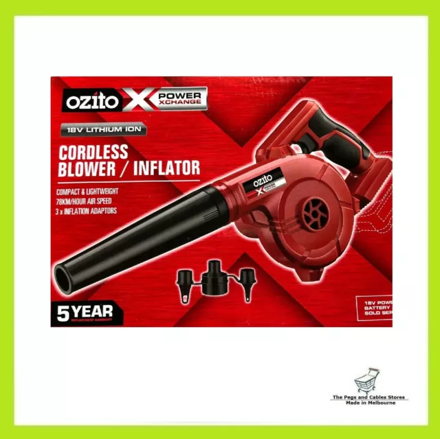 Ozito PXC 18V Workshop Blower And Inflator - Skin Only