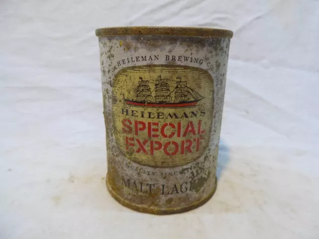 Special Export Malt Lager 8 Oz Flat Top Beer Can~Heilemans Brg.,La Crosse,Wiscon