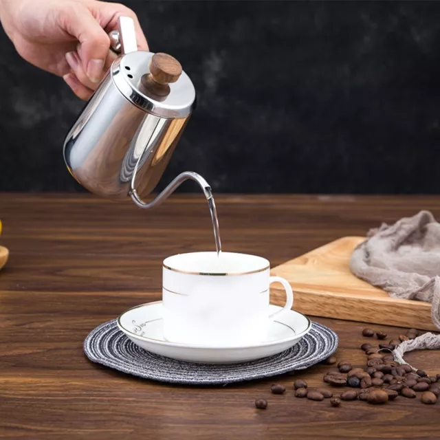 Poignée en bois résistant aux secousses tasse à thé en acier inoxydable 350/