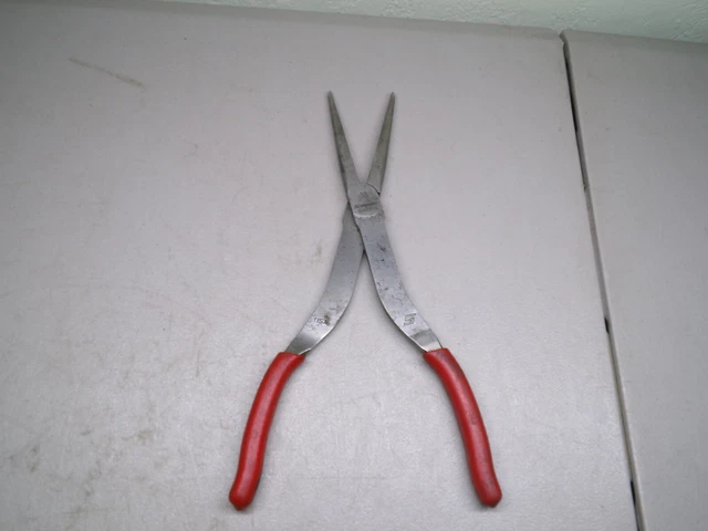 Snap-On 911Acf (Red) 11" Long Needle Nose Pliers