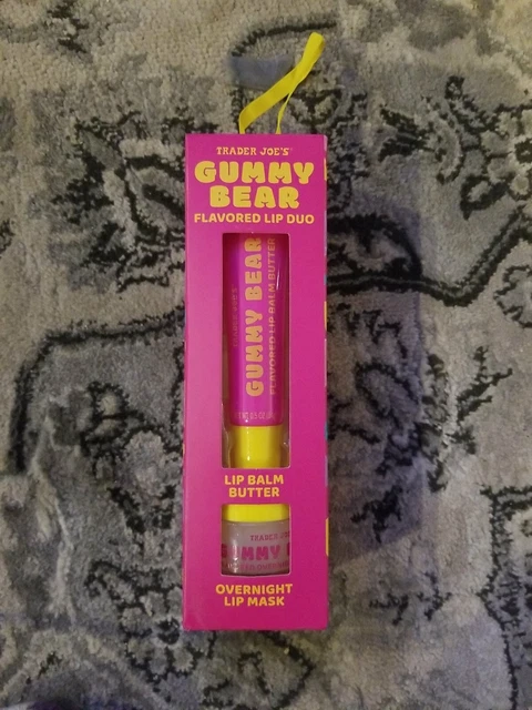 Juego de máscaras labiales Trader Joe's Gummy Bear bálsamo labial ¡Nuevo edición limitada!