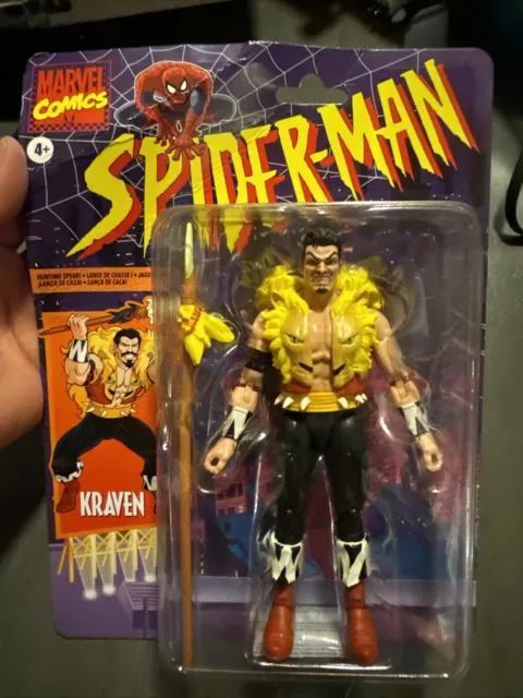 Figura de acción Hasbro Marvel Legends Kraven the Hunter 6 pulgadas CAJA DAÑADA