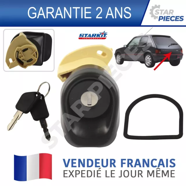 Serrure Barillet Bouton De Coffre Arriere Peugeot 205 I Et Ii + Gti 1983-1998