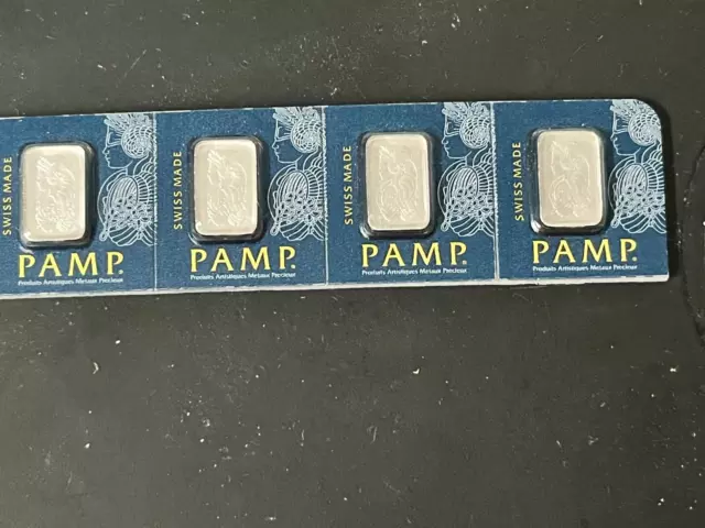 4 gram Of Swiss Platinum Bar PAMP