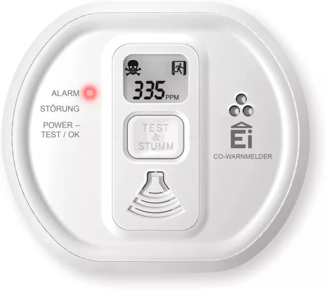 Ei Electronics Kohlenmonoxid-Melder inkl. 10 Jahres-Batterie