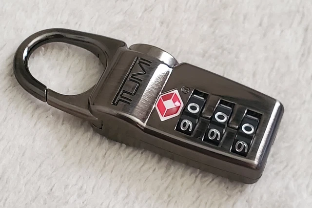 New Tumi Alpha Gunmetal TSA Luggage Combination Lock