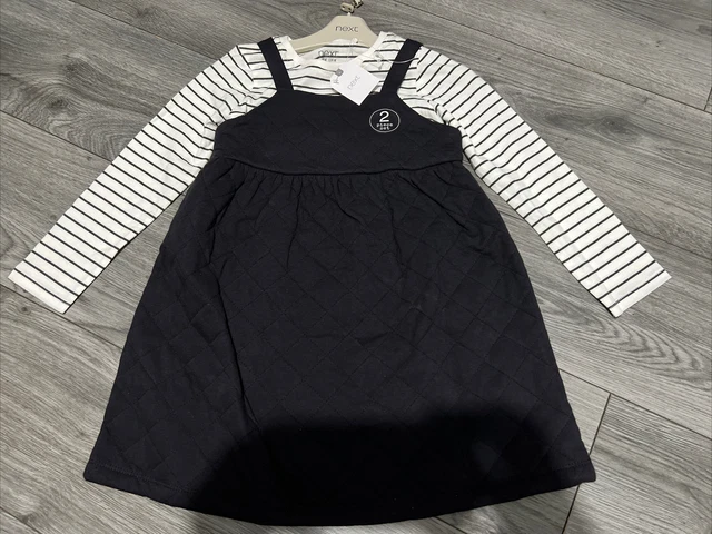 Abito e pacchetto top outfit per ragazze Next 4-5 anni nuovo con etichette