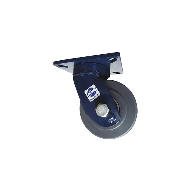 RWM 76-NYB-0630-S Kingpinless Plate Caster,Swivel,7000 lb.
