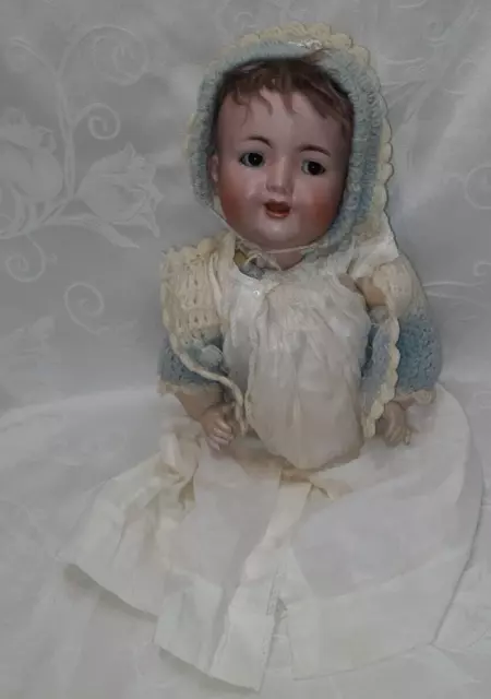 Antique Bisque Head Composition Body Baby Doll K*R Simon Halbig Flirty Eyes