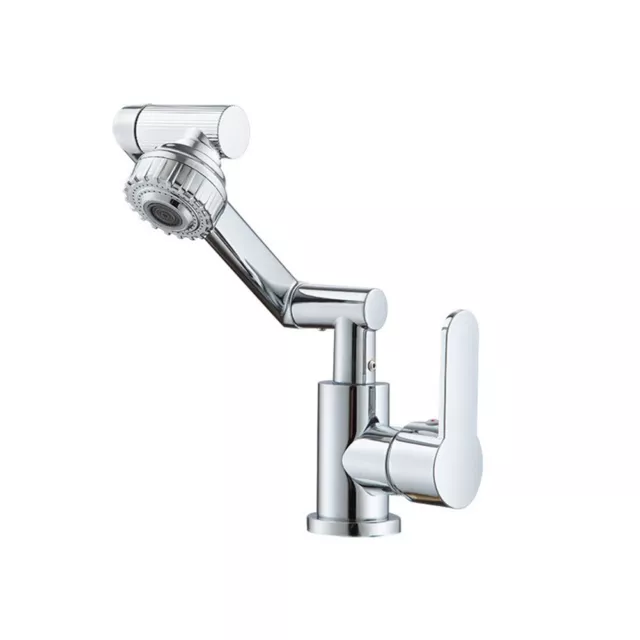 Ceramic Valve Core Basin Sink Faucet with 1080 Degree Swivel and Hot/Cold Water