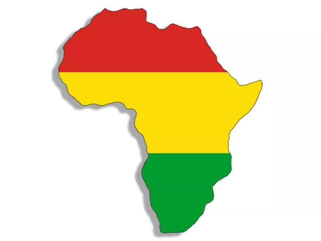 10cm Auto-Aufkleber Sticker Decal Laptop Farbe bunt Africa Rasta S F225