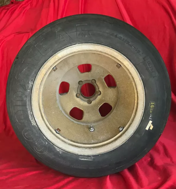 Ferrari 312PB  1971-73  magnesium rear rim wheel w/ original Good Year tyre