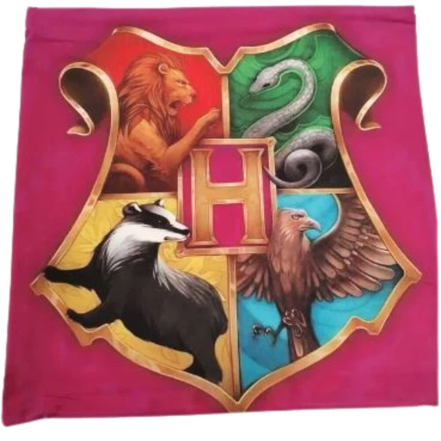 Harry Potter Hogwarts School Logo Character Cushion Cover Throw Pillowcase
