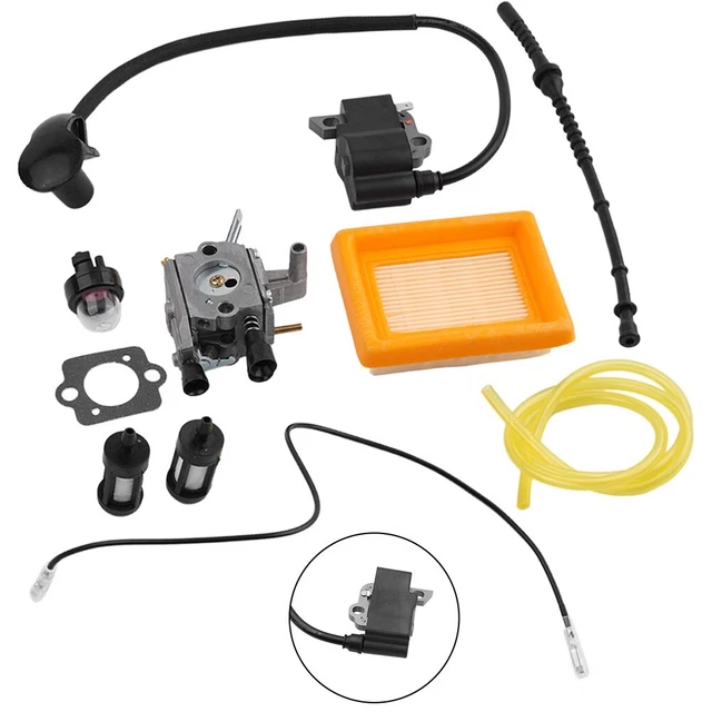 Ensemble de membrane de carburateur Kit de réparation pour Stihl FS120 FS200 FS250 FS300 FS350 FS400 FS450 FS480 FS 120 200 250 300 350 400 450 480 pour carburateur Zama C1Q