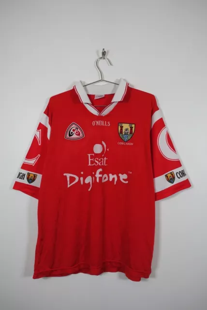 Vintage 2000/2001 GAA Cork Corcaigh Gaelic Hueling Shirt Jersey O'Neills XL Mens