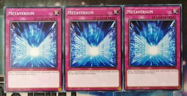 3x Metaversum SDCB-DE040 COMMON DEUTSCH 1.Auflage PLAYSET NM Yu-Gi-Oh