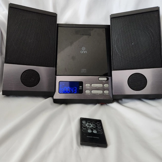 ONN MINI STEREO System ONA13AV503 CD Player AM/FM Radio Digital