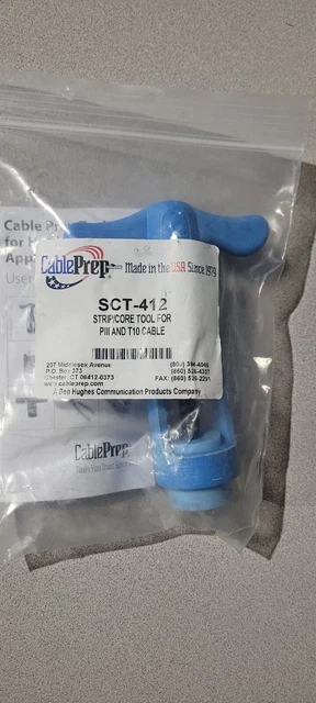 Cable Prep S.C.T. 412 Strip/Core Tool For P III and T-10 Cable