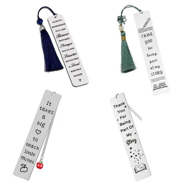 Bookmarks for Women Book Lover Bookish Book Marker with Tassels Book Club Gifts