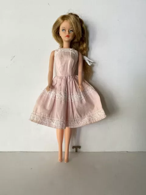 1960s American Character Tressy Doll Mid-Blonde w/ Key in Vintage Dress Japan