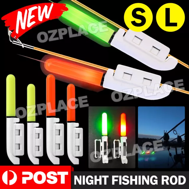 Night Fishing Rod Tip Alert Lamp LED Induction Fishing Fish Bite Alarms Light Z#