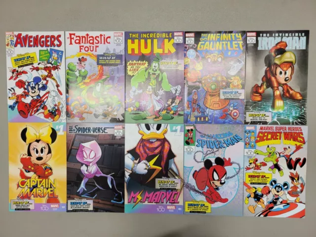 Lot Of Amazing Spider-Man Disney 100 Variants Asm 300 Secret Wars Ms Marvel