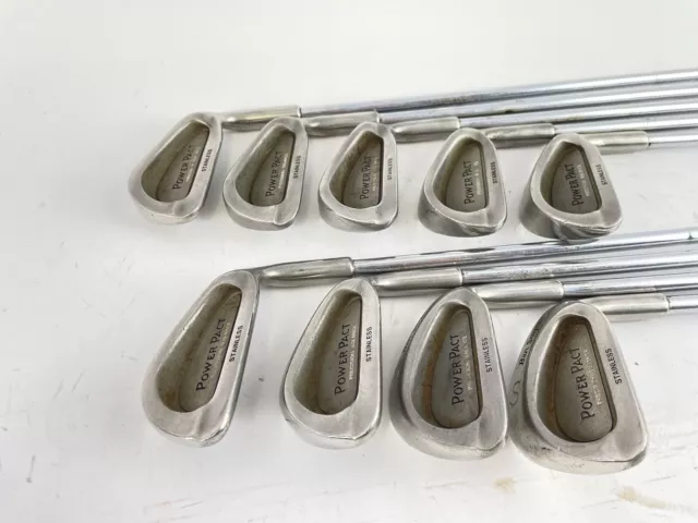 Ferri da golf Ben Sayers Powerpact 3-SW regolari acciaio flessibile /destra / nuove impugnature /5805