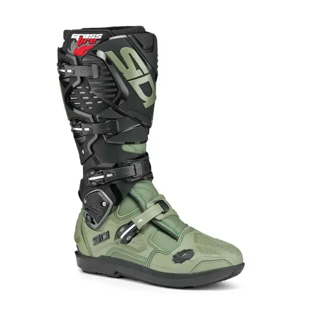 Sidi Crossfire 3 SRS MX Boots Army Black -  Livraison gratuite!