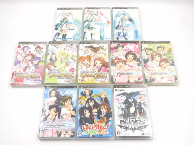 Hatsune Miku Project Diva Vocaloid K-on Black Rock Shooter Idolmaster PSP Japan
