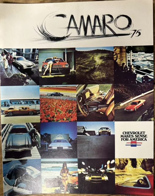 New Old Stock 1975 CHEVROLET CAMARO DEALER BROCHURE