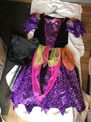 Bnwt Sainsbury’s Tu Clothing Witch Fancy Dress Girls Halloween Costume
