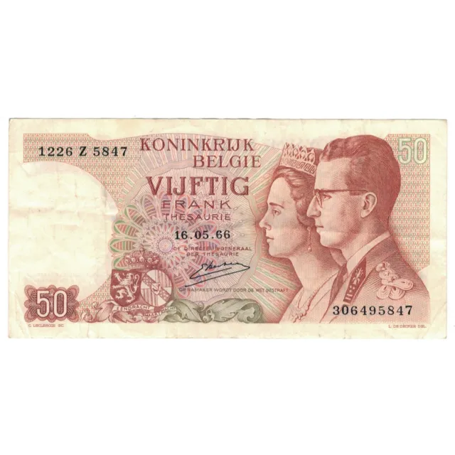 [#230364] Banknote, Belgium, 50 Francs, 1966, 1966-05-16, KM:139, EF(40-45)