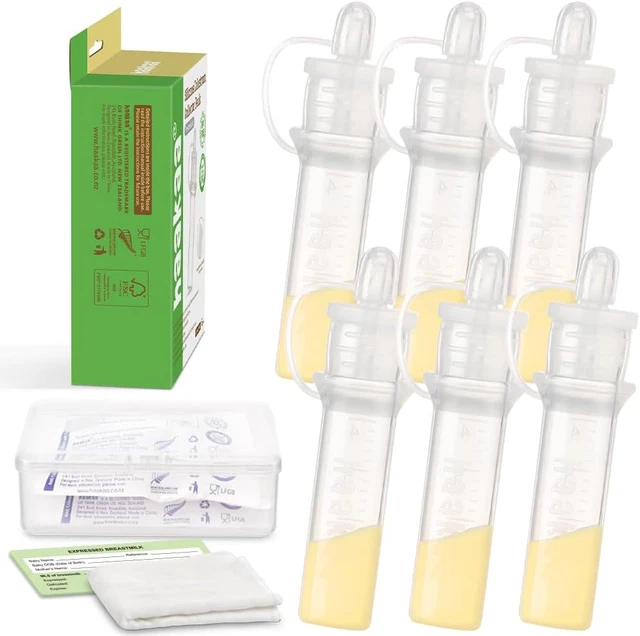 Colostrum Collector with Storage Case Set, Included 1 Pc Reusable Cotton
