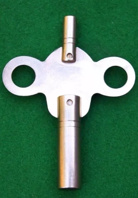 Double ended brass key size No 5 = 3.50 mm square hole with 1.95 mm end