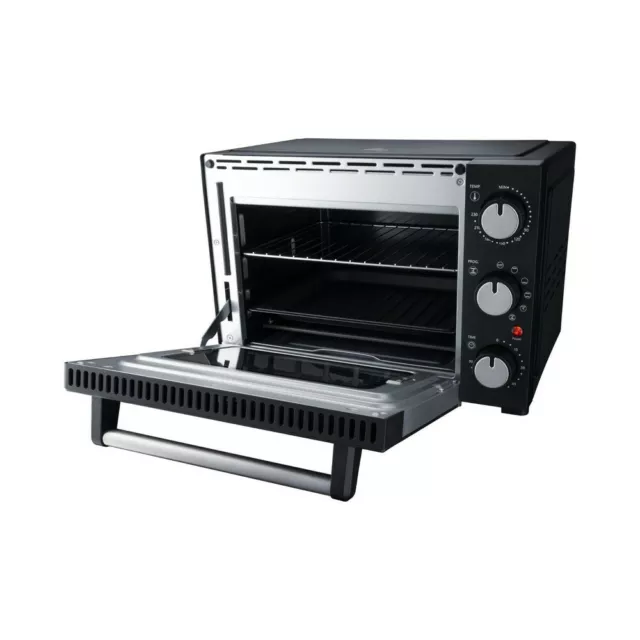 Steba KB M19 Negro Mini Horno Recirculación 19L 1400W Temporizador Parrilla