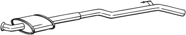Silenziatore centrale Bosal 283-551 per Renault Clio 2 CB0D BB00