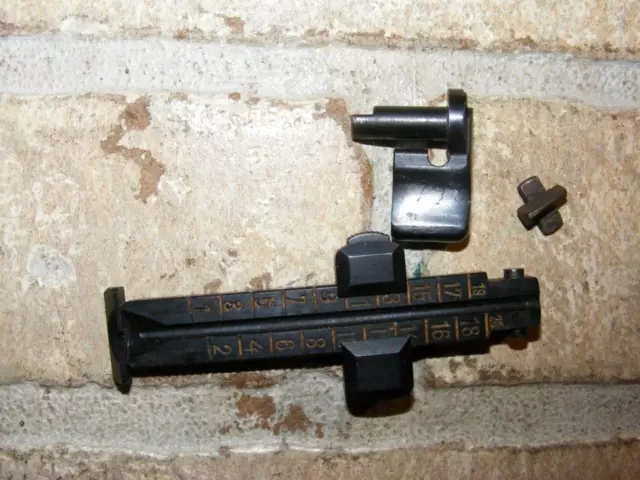 Mauser Model 98 Rifle Parts, Safety, Rear Sight Ramp & Front Sight Insert