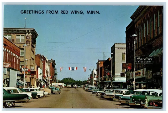 Red Wing Minnesota Postcard Shore Mississippi River Hear Hiawatha Valley c1960