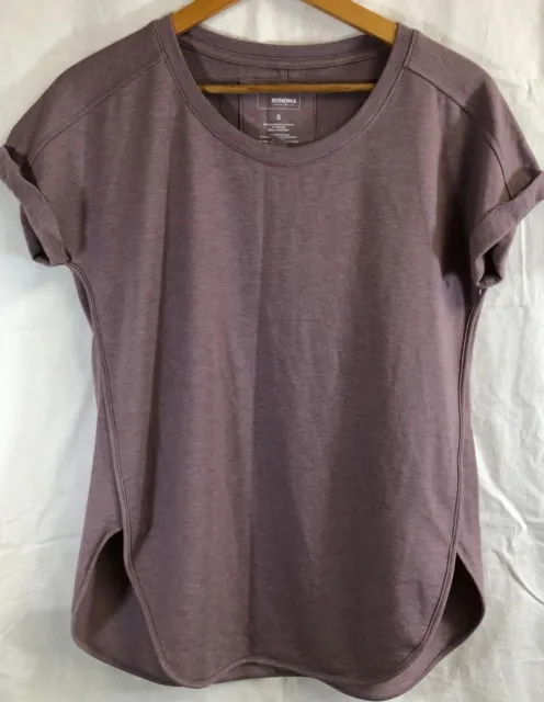 Sonoma Womens Small Loose T Shirt Lavender Short Sleeves NWOT