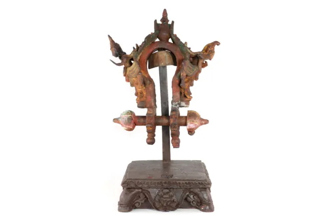 8,3kg antike Glockenaufhängung Geister Figuren Burma Glockenhalterung Siegel