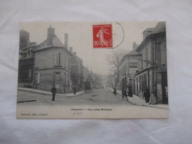 Cpa Oise 60 Liancourt Rue Jules Michelet