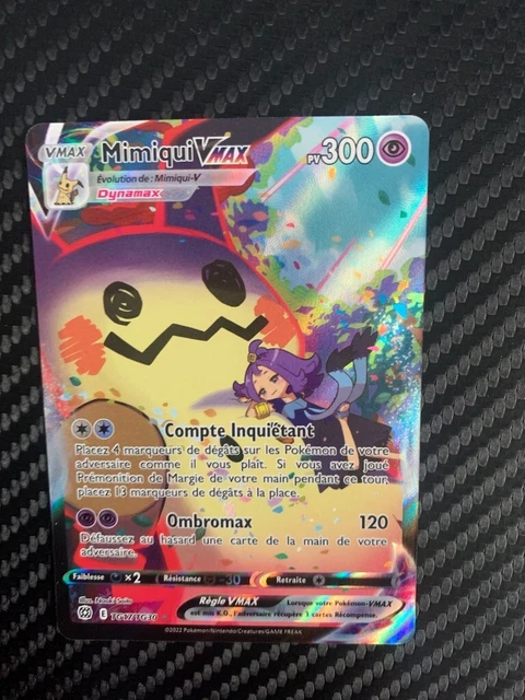 carte Pokémon Mimiqui VMAX 300 PV TG17/TG30 EB09 - Stars Étincelantes NEUF FR