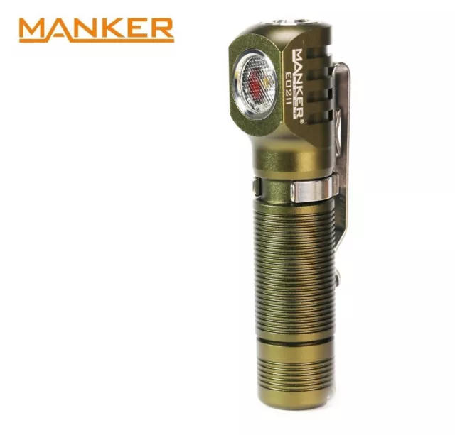 New Manker E02 II ( Green, CW ) 420 Lumens LED Flashlight Torch