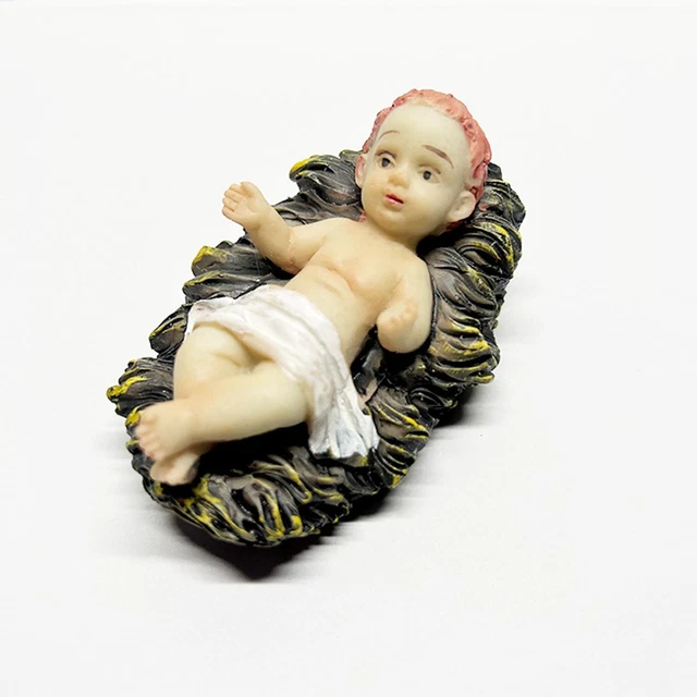 Résine Statue Bureau Chambre Décoration Nativité rines Bébé Jésus